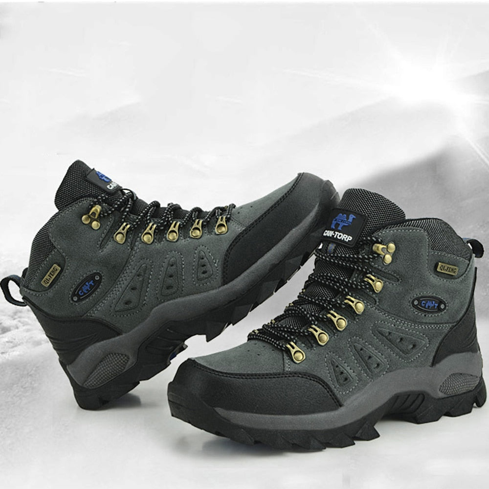 Men Military Style Non-slip Waterproof Climbing Hunting Hiking Boots