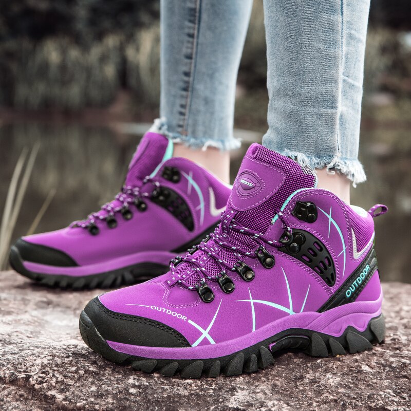 Women's New Outdoor Trekking Hiking Mountain Climbing Boots