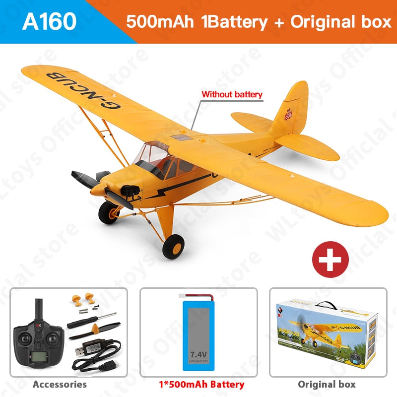 A160 2.4G 650mm Wingspan Remote Control Piper Cub Airplane