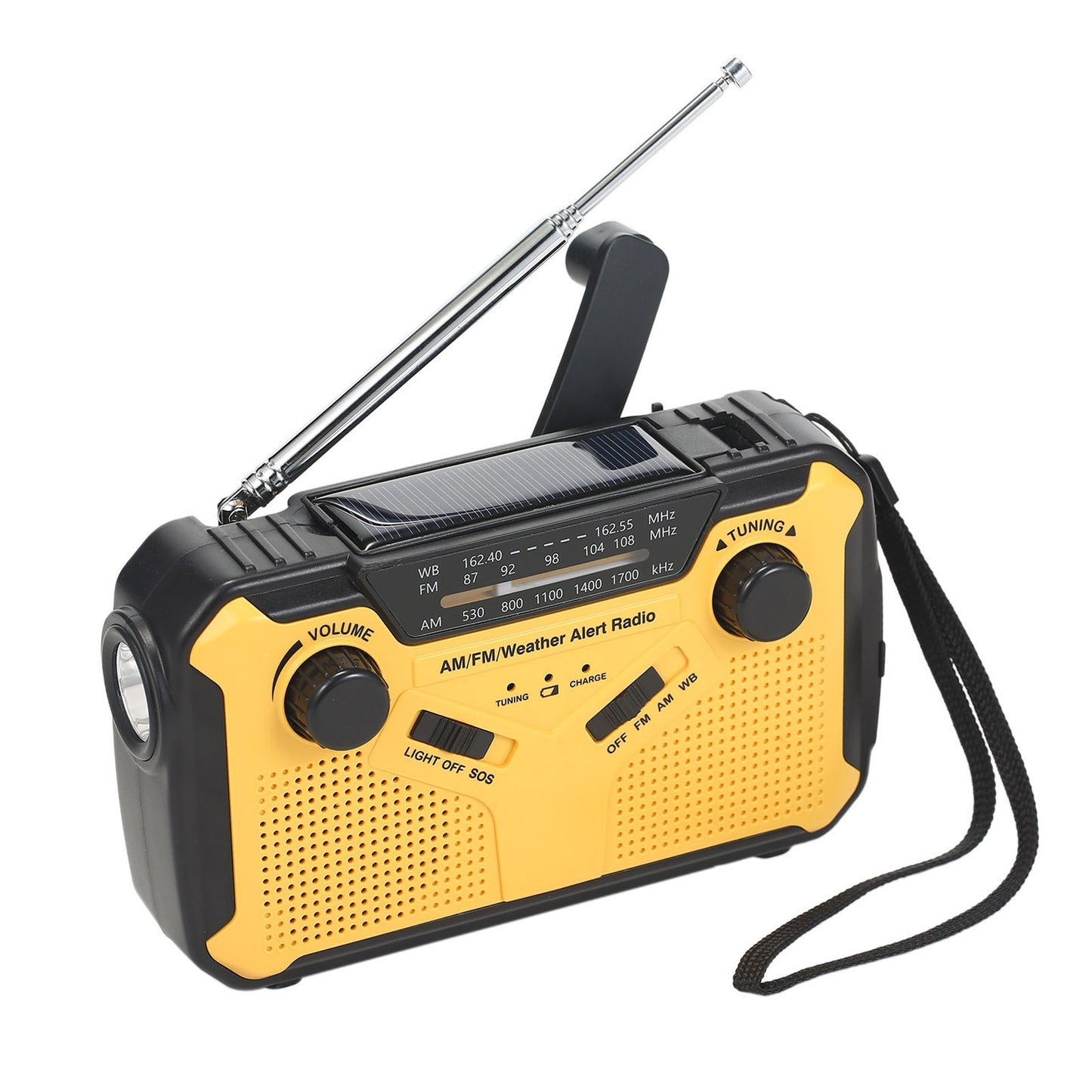 KAYINOW Portable 5000mAh Power Bank Solar Hand Crank Survival Radio