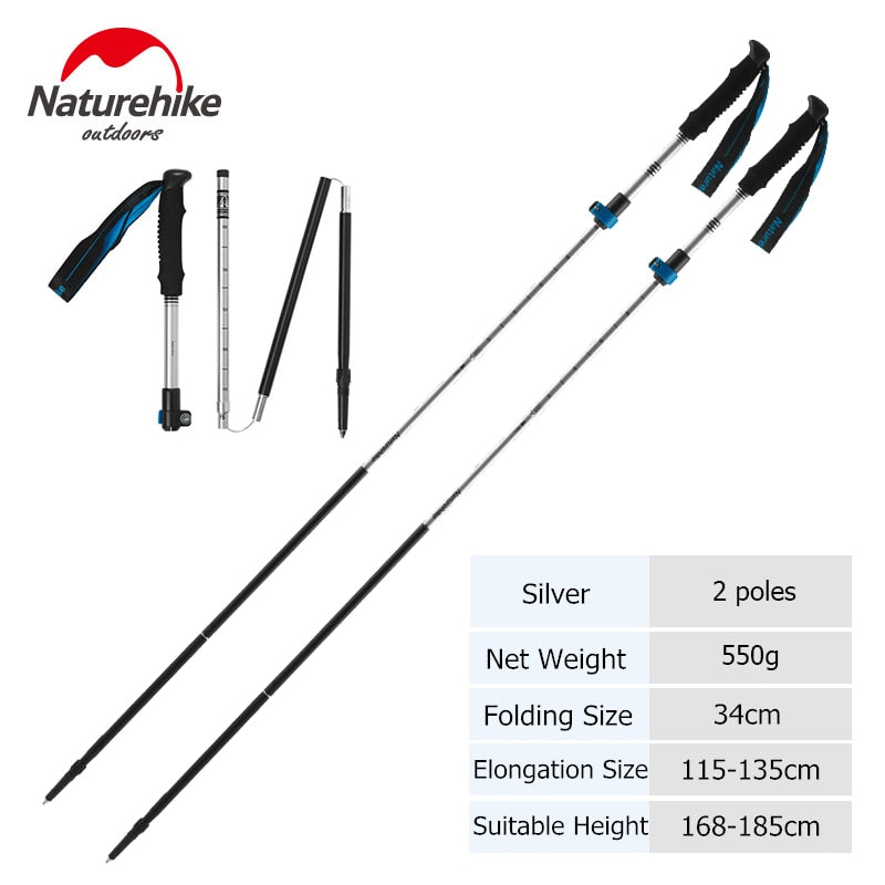 Naturehike Folding Nordic Walking HikingTrekking Poles