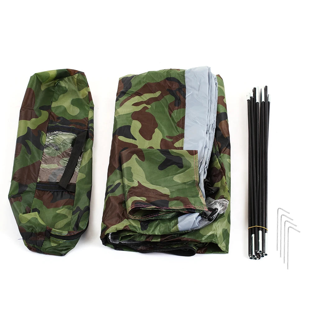 Waterproof Windproof UV Sunshade 1/2 Person Single Layer Outdoor Camouflage Tent