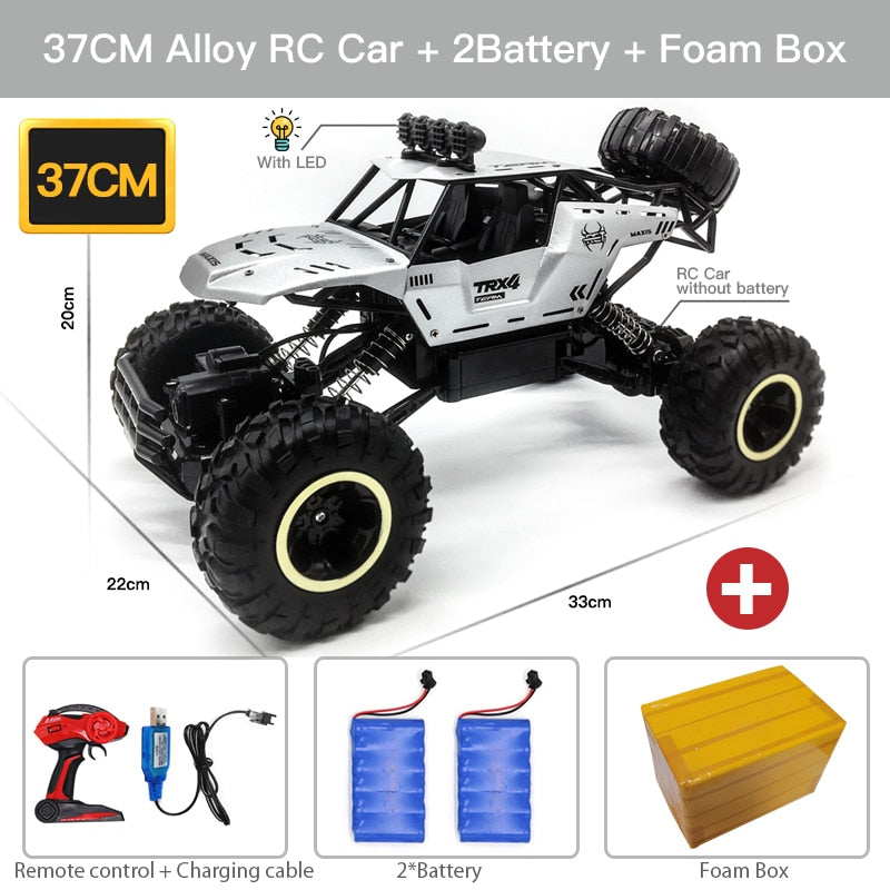 ZWN 1:12 / 1:16 4WD RC Car With Led Lights 2.4G Radio Remote Control Off Road Trucks