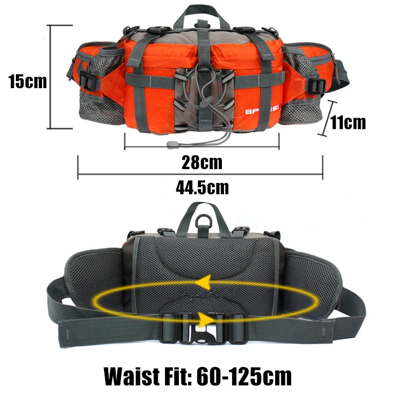 Outdoor Waterproof Nylon Day Hiking Waist Sports Backpack