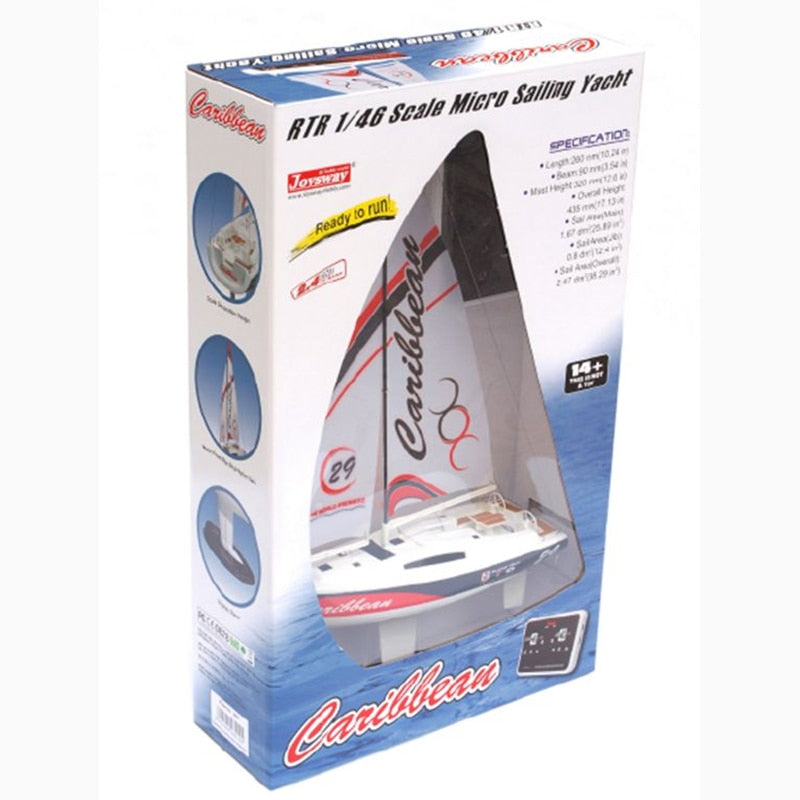 RC Caribbean Sea 2.4G Scale Wind-driven Ship Sailboat with Control Full Set