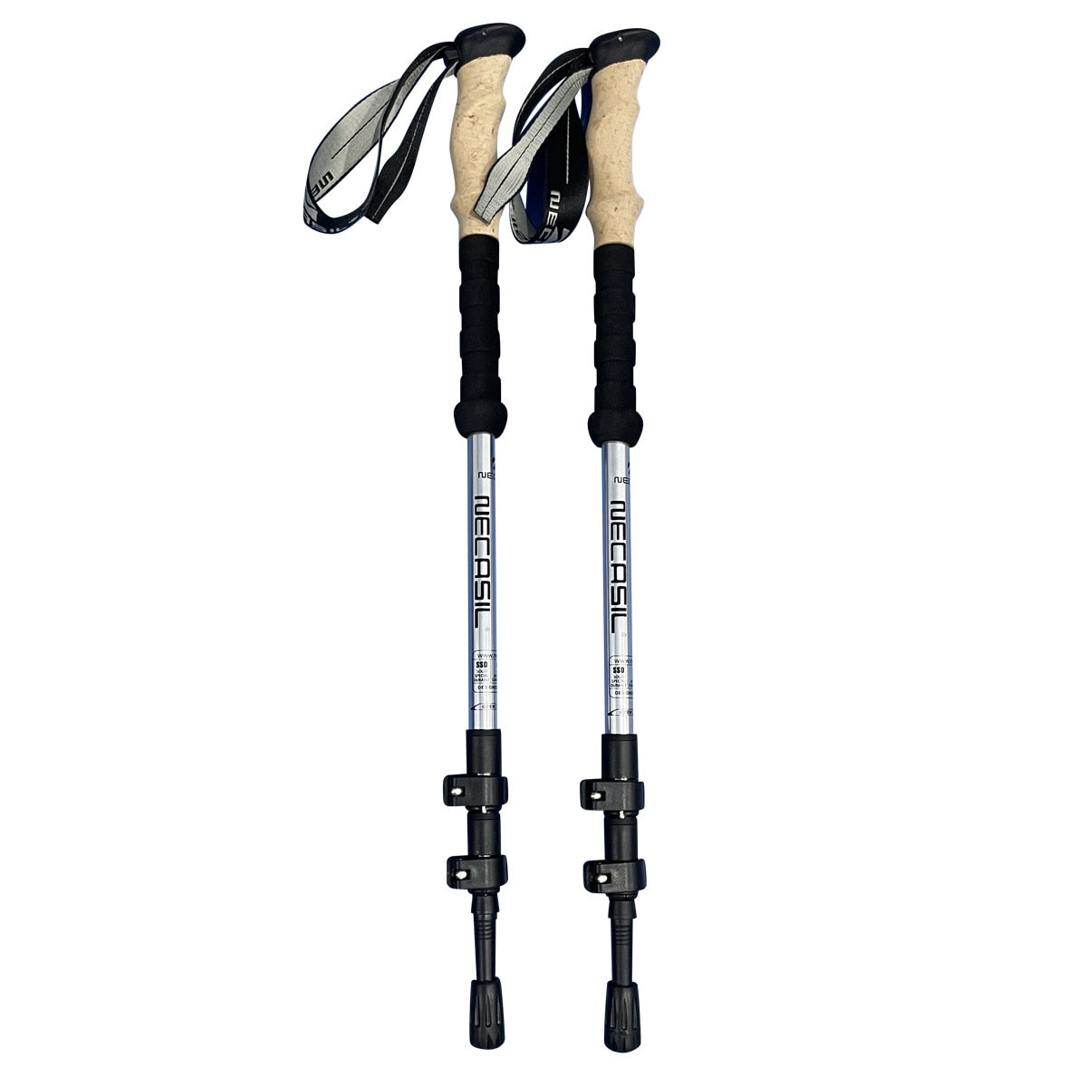 2pcs Trekking Collapsible Hiking Poles