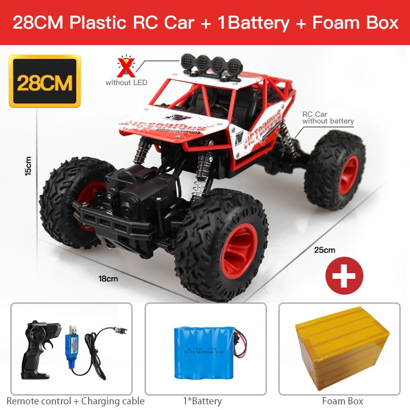 ZWN 1:12 / 1:16 4WD RC Car With Led Lights 2.4G Radio Remote Control Off Road Trucks