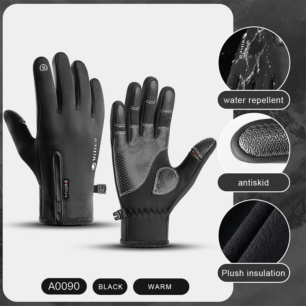 Women's and Men's Waterproof Warm Touch Screen Winter Gloves