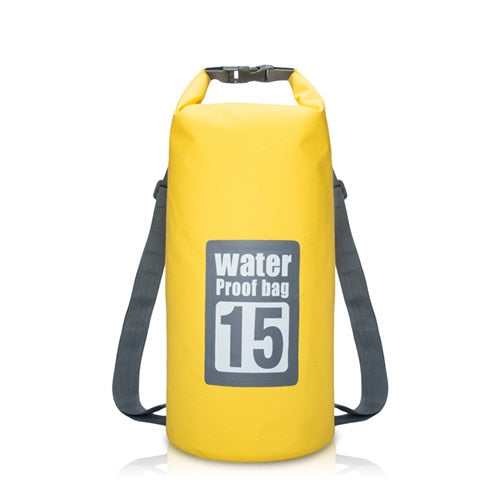 5L/10L/15L/20L Outdoor Sport PVC Waterproof Storage Dry Bag For Canoe Kayak Rafting Backpack