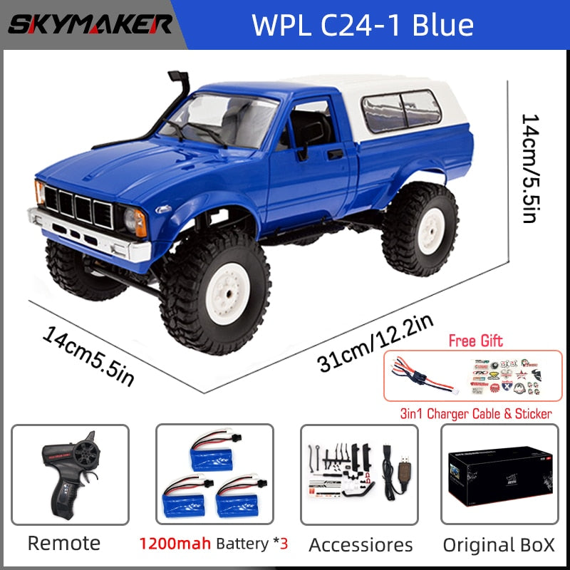 Full Scale RC 4WD Rock Crawler Electric Buggy Climbing Truck