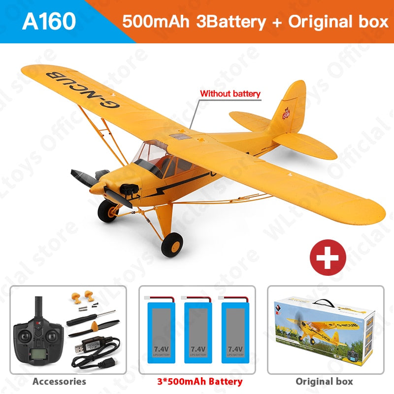 A160 2.4G 650mm Wingspan Remote Control Piper Cub Airplane