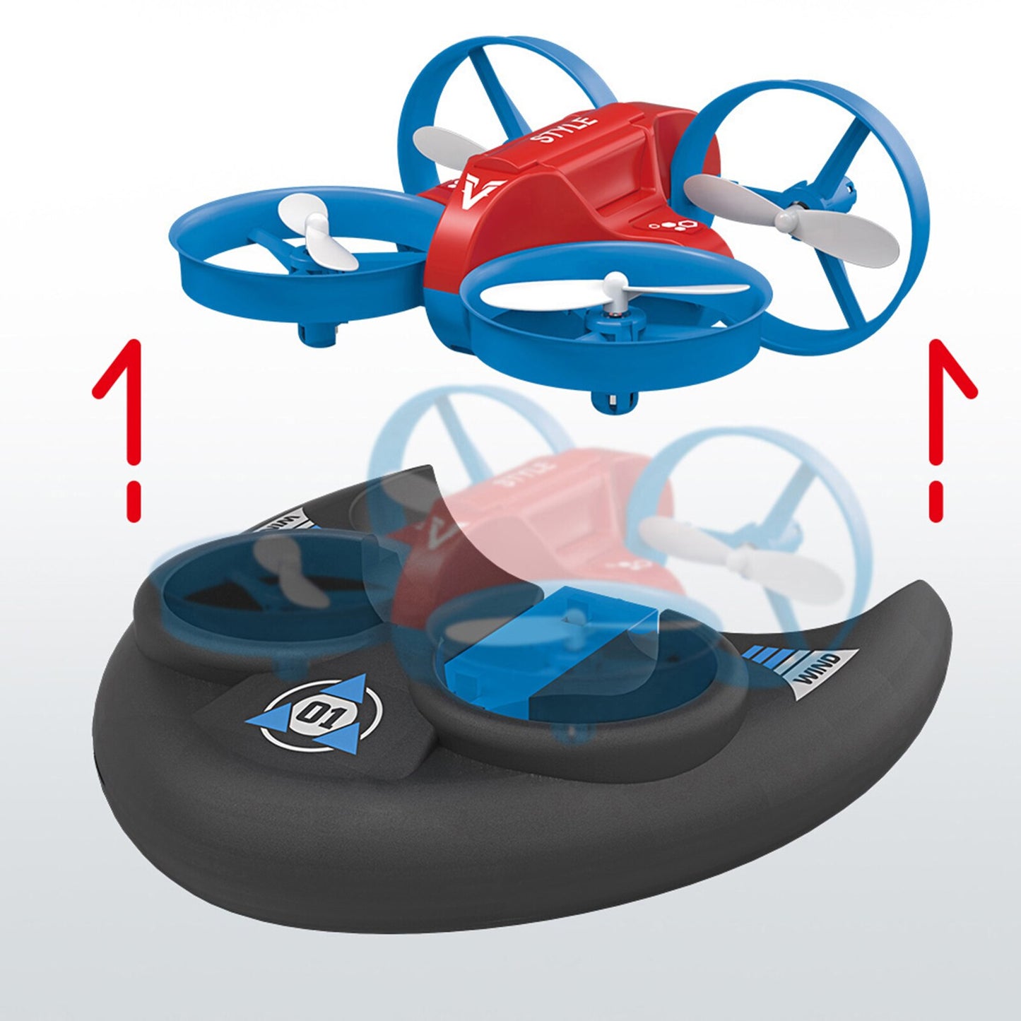 Remote Control Mini Aircraft Quadcopter Drone Hovercraft