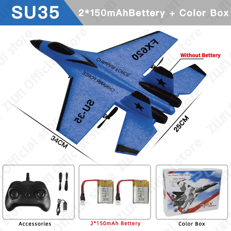 SU35 2.4G With LED Lights Aircraft Remote Control Flying Model