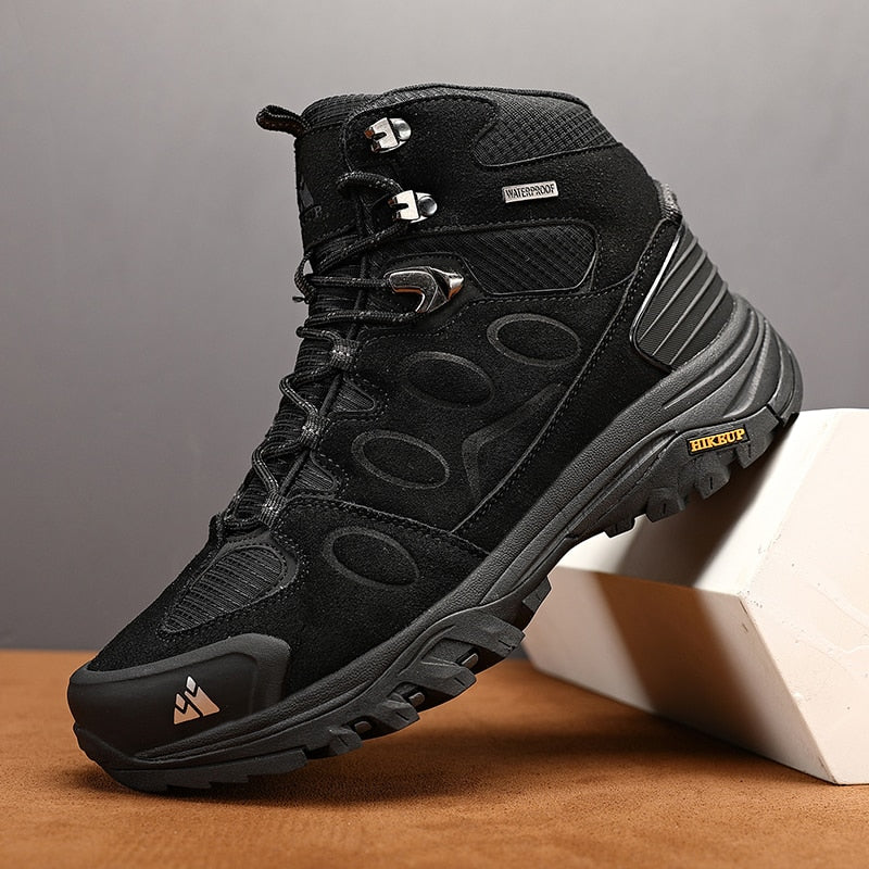 Waterproof Suede High-Top Men's Non-slip Hiking Boot