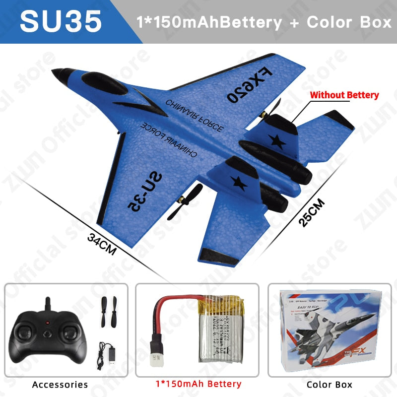 SU35 2.4G With LED Lights Aircraft Remote Control Flying Model