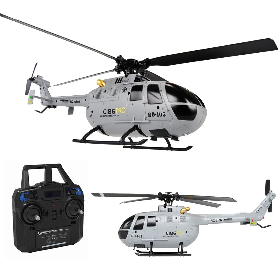 Pro B105 2.4G RTF RC Helicopter with 6 Axis Electronic Gyroscope for Stabilization