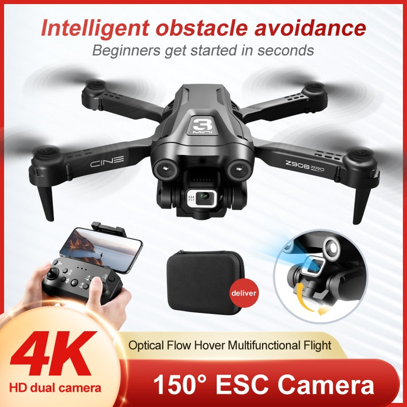 Intelligent Obstacle Avoidance Professional HD 4K Remote Control Helicopter Drone