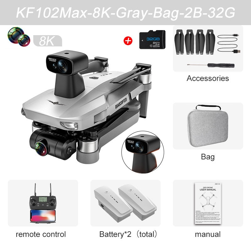 4k Profesional 8K HD Camera Anti-Shake Photography 1200M RC GPS Quadcopter Drone