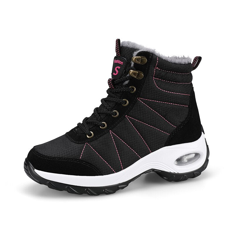 Women Waterproof High Top Hiking Boots