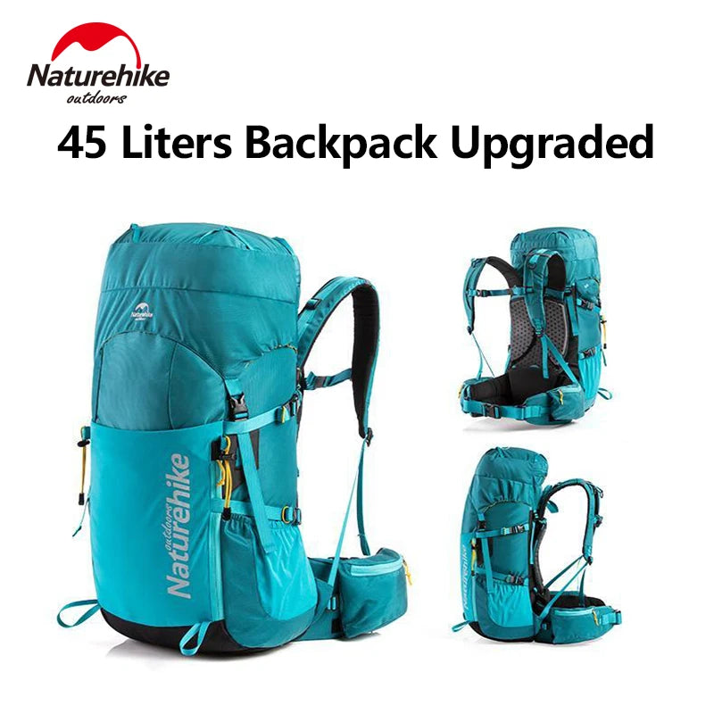 45L 55L 65L  Camping Climbing Hiking Waterproof  Rucksack With Rain Cover