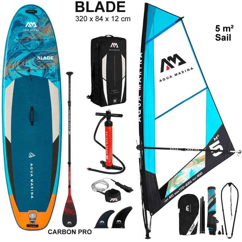 AQUA MARINA BLADE inflatable 320*84*12CM  stand up paddle board sailboard