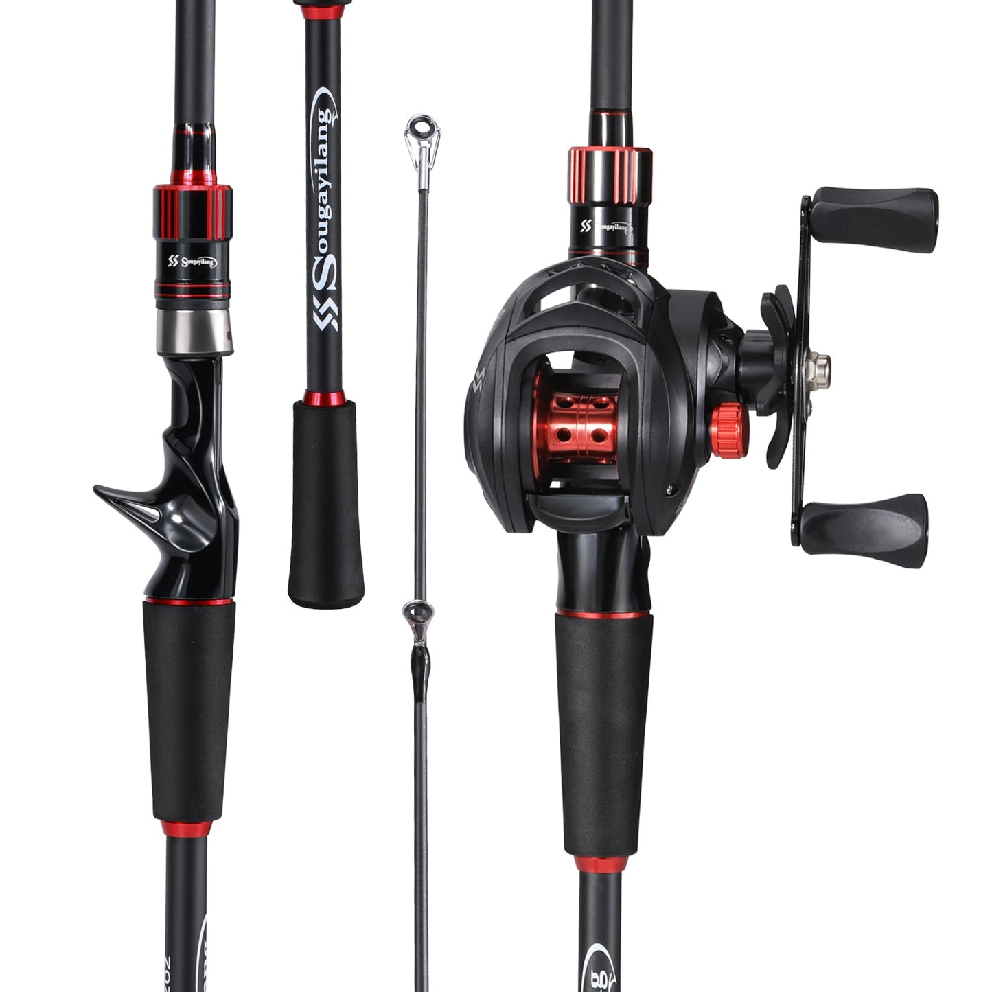 Max Drag 8kg Carbon Fiber Rod and Reel Set 1.8m 2.1m