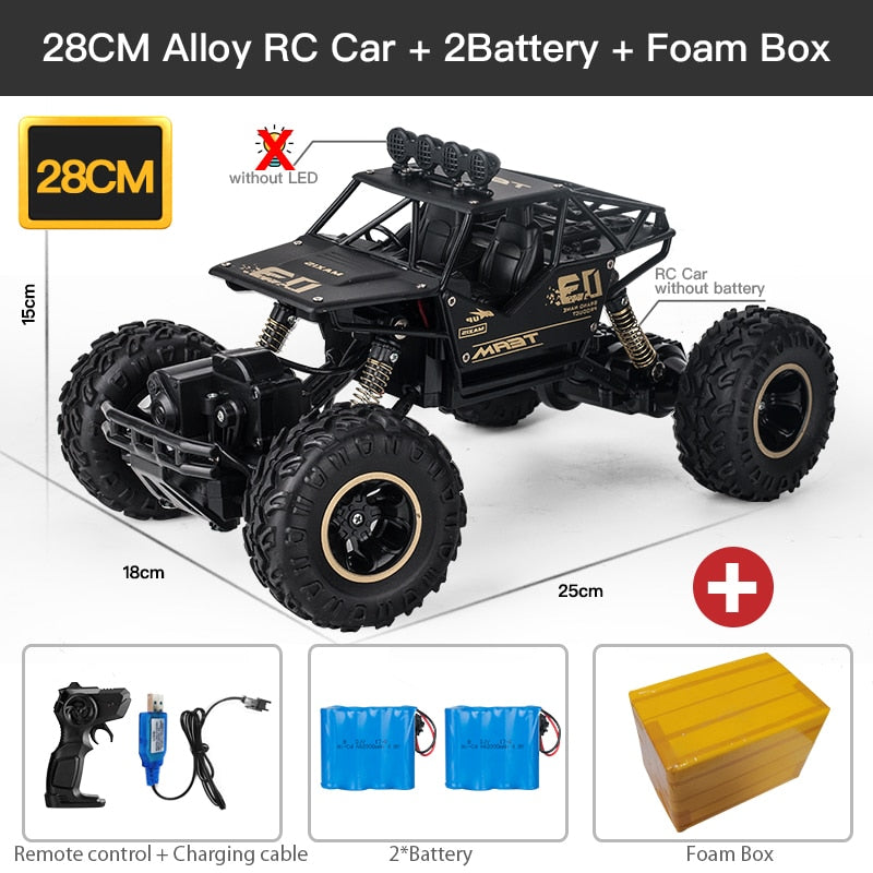 ZWN 1:12 / 1:16 4WD RC Car With Led Lights 2.4G Radio Remote Control Off Road Trucks