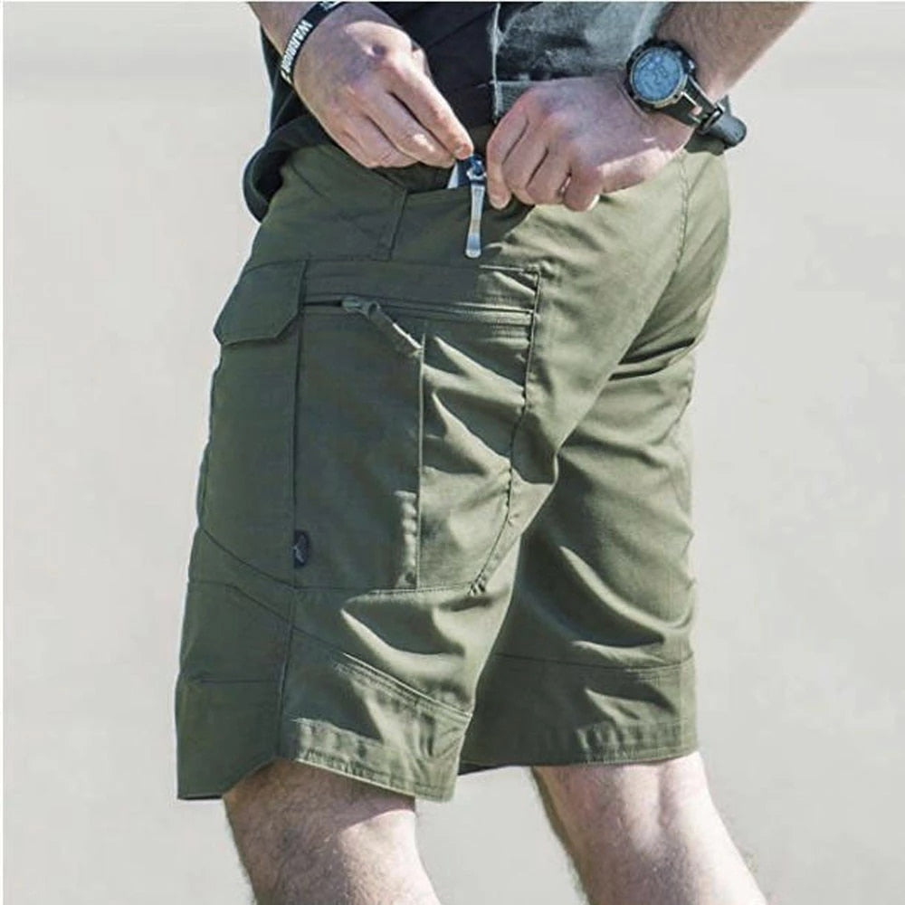 Men Urban Military Style Quick Dry Multi pocket Waterproof Wear Resistant Cargo Shorts