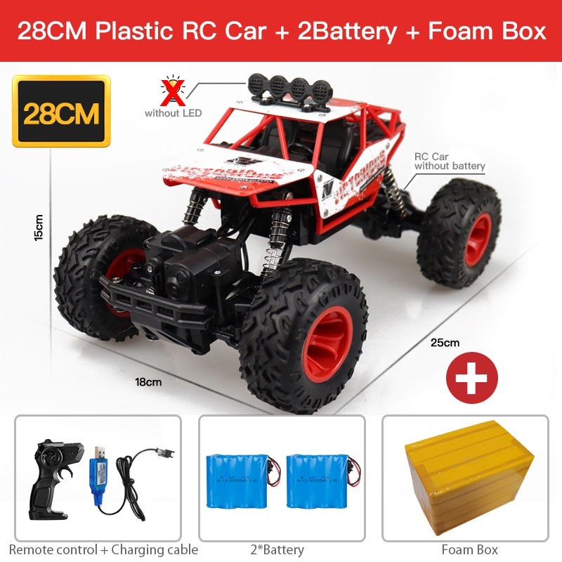 ZWN 1:12 / 1:16 4WD RC Car With Led Lights 2.4G Radio Remote Control Off Road Trucks