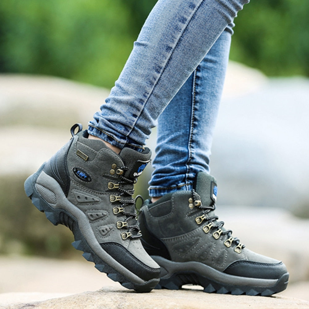 Men Military Style Non-slip Waterproof Climbing Hunting Hiking Boots