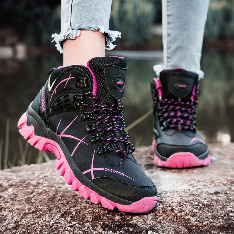 Women's New Outdoor Trekking Hiking Mountain Climbing Boots