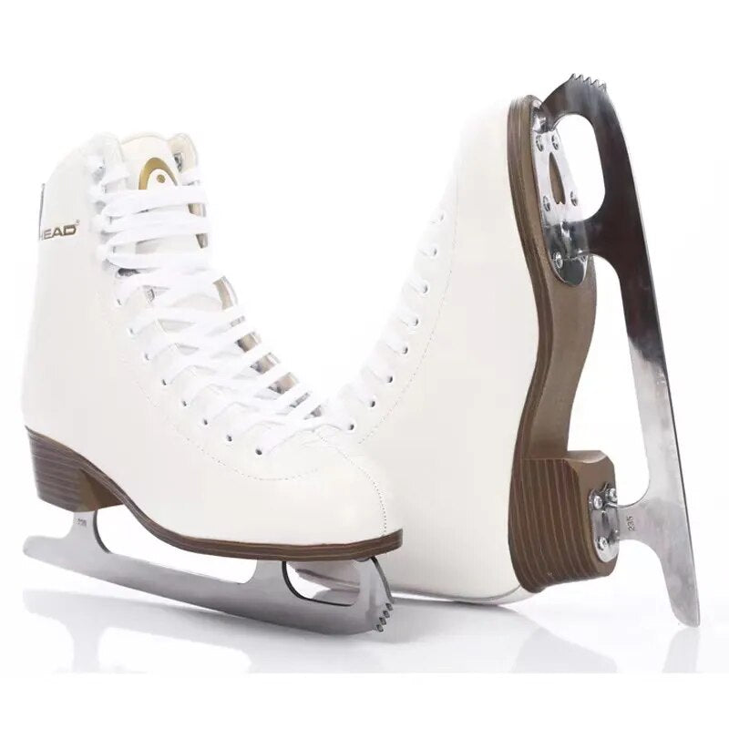 Men's Professional Adults Genuine Leather Figure Skates