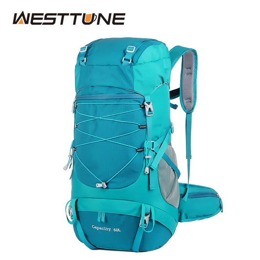 50L Hiking  Multifunctional Mountaineering Rucksack with Rain Cover