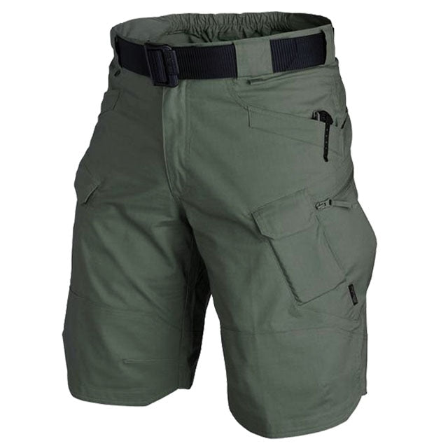 Men Urban Military Style Quick Dry Multi pocket Waterproof Wear Resistant Cargo Shorts