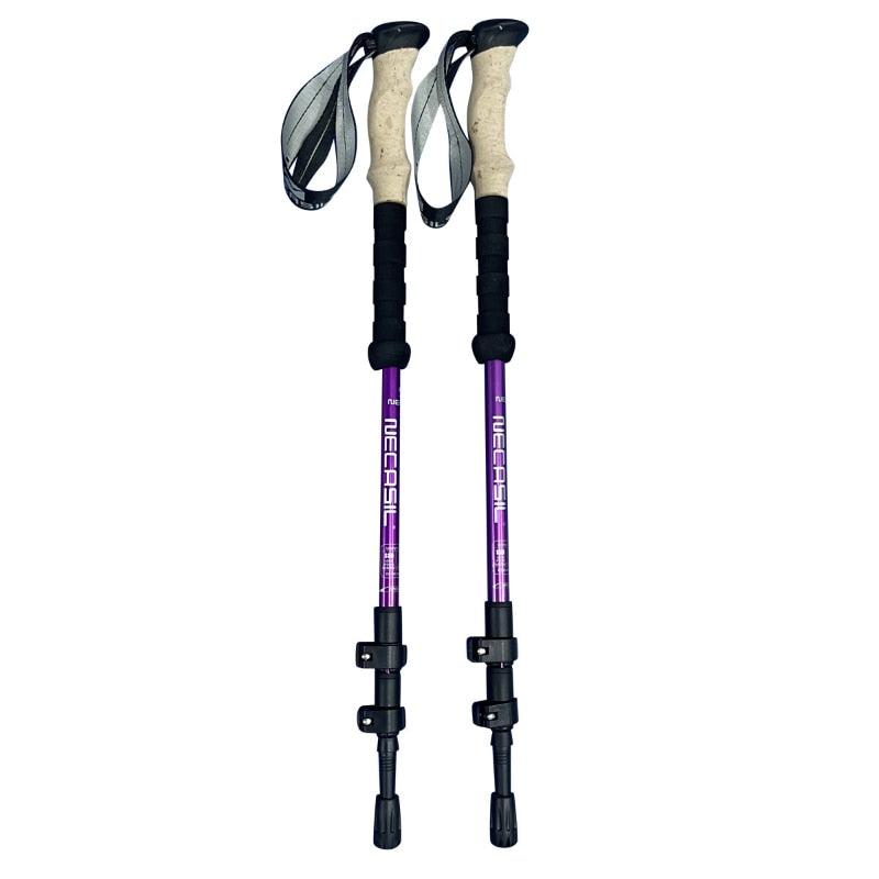 2pcs Trekking Collapsible Hiking Poles