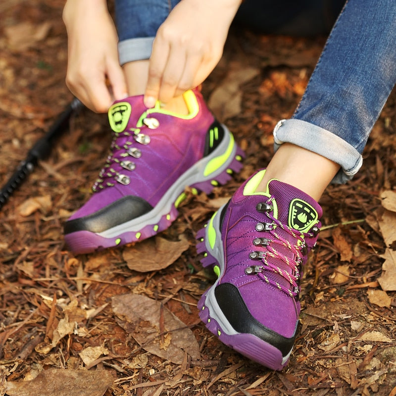 Women's Breathable Non-Slip Trekking Mountain Climbing Shoes