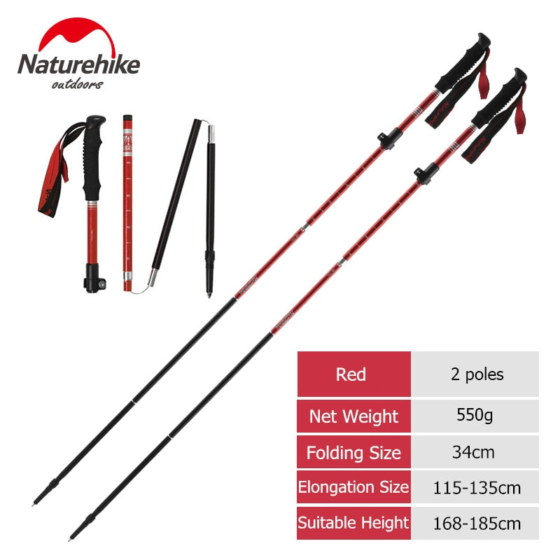 Naturehike Folding Nordic Walking HikingTrekking Poles