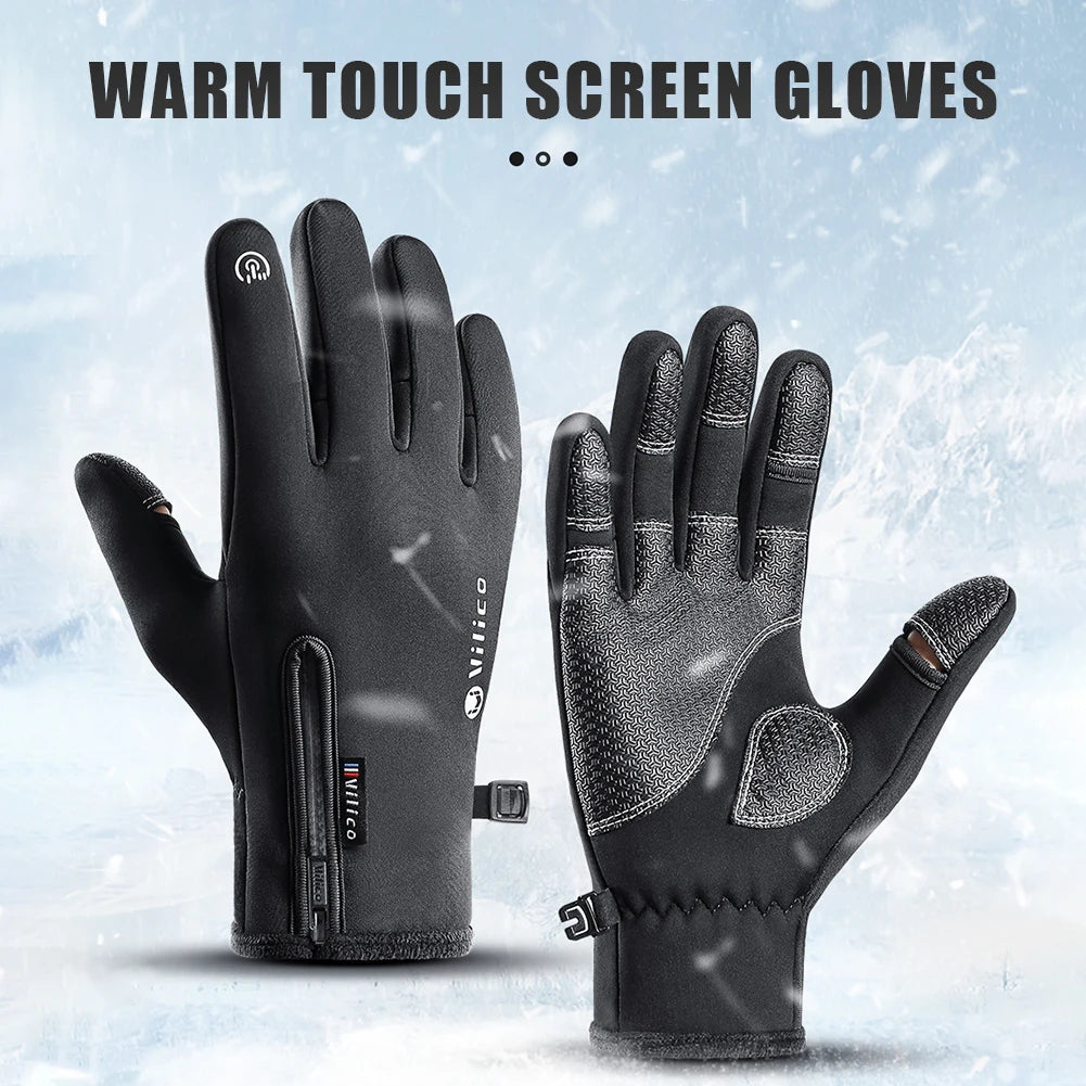 Women's and Men's Waterproof Warm Touch Screen Winter Gloves