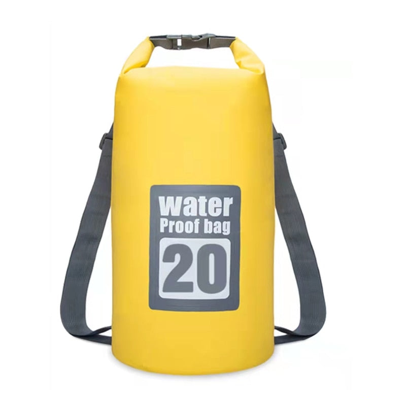 5L/10L/15L/20L Outdoor Sport PVC Waterproof Storage Dry Bag For Canoe Kayak Rafting Backpack