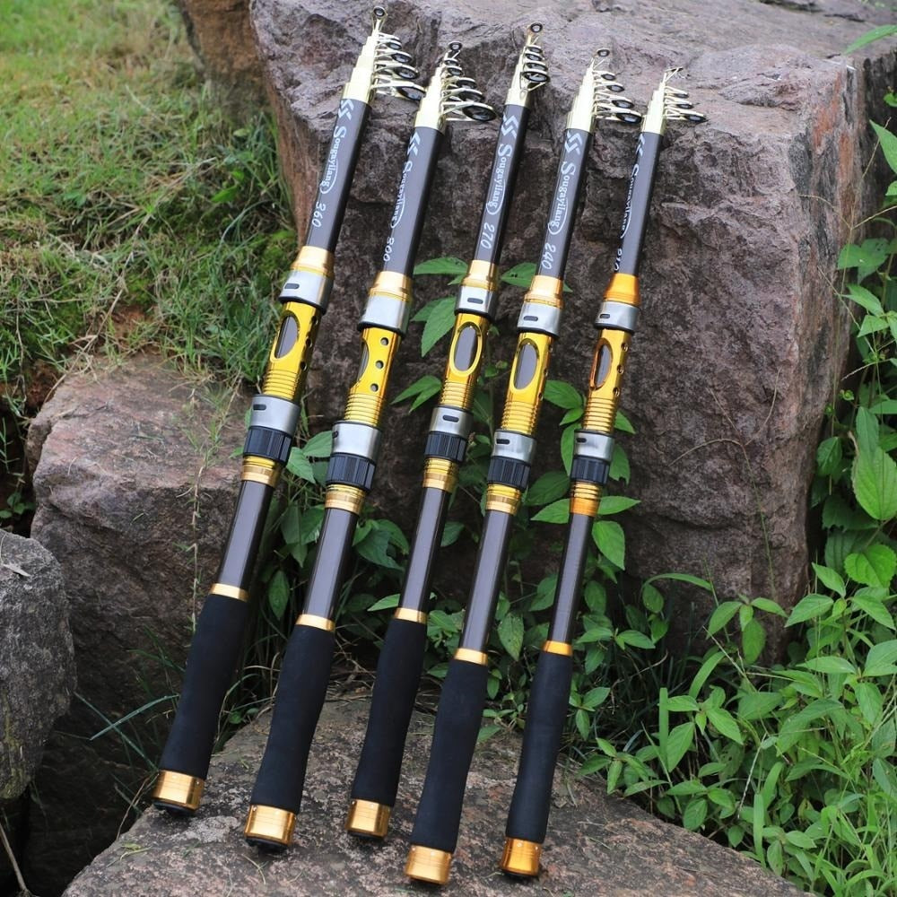 2.1m-3.6m Telescopic Carbon Spinning Fishing Rod