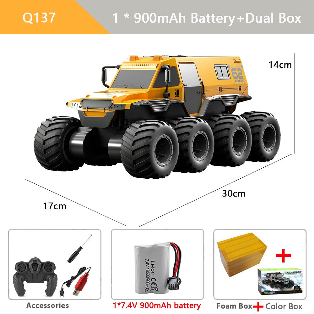 8WD Remote Control Amphibious Climbing Off Road Truck