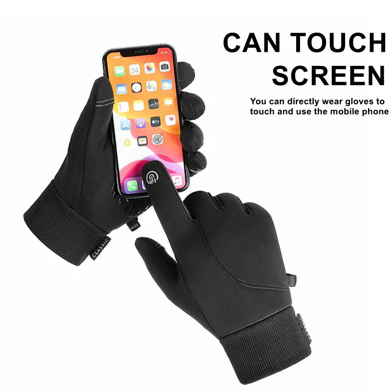 Windproof Waterproof Winter Touch Screen Cycling and Skiing Gloves