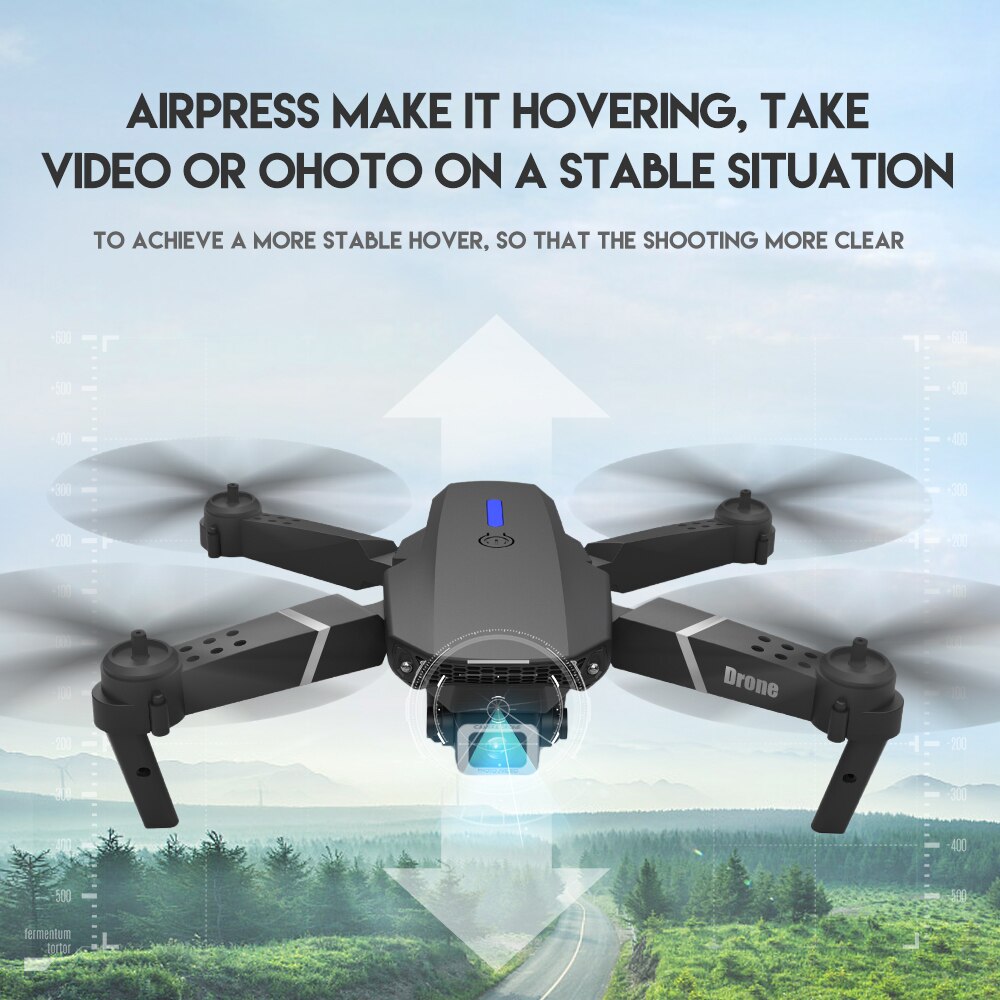 E88Pro  Professional RC Drone 4K 1080P Wide Angle HD Camera Foldable RC Quadcopter