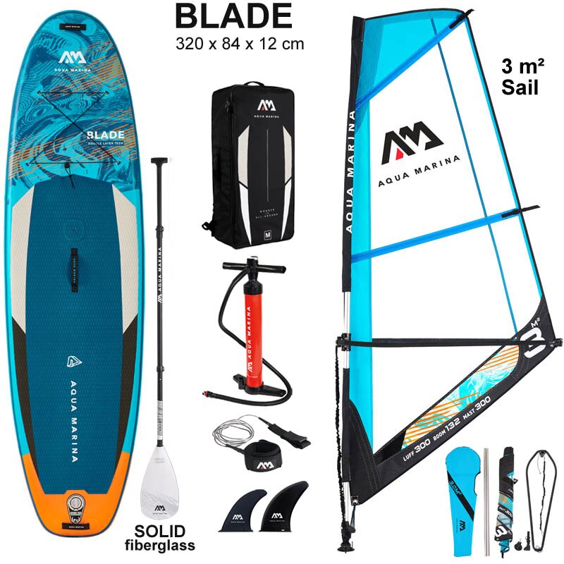 AQUA MARINA BLADE inflatable 320*84*12CM  stand up paddle board sailboard