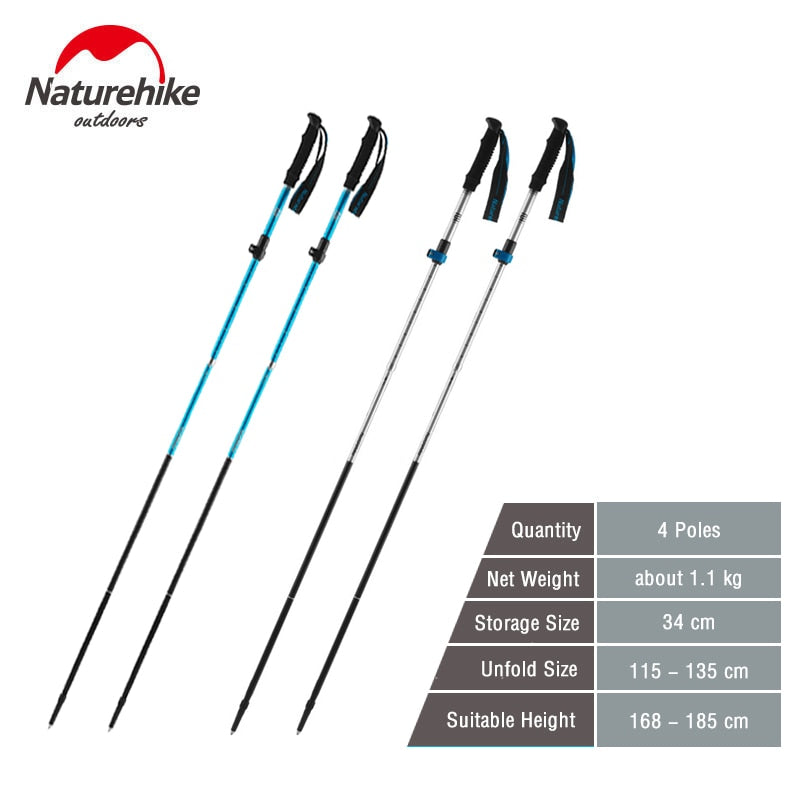 Naturehike Folding Nordic Walking HikingTrekking Poles