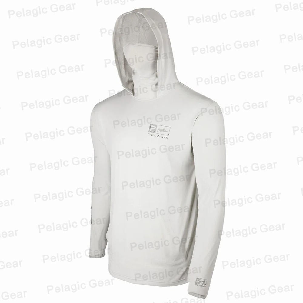 Pelagic Summer Long Sleeve UPF50 Quick Dry Breathable Hooded Anti-UV Fishing Shirt