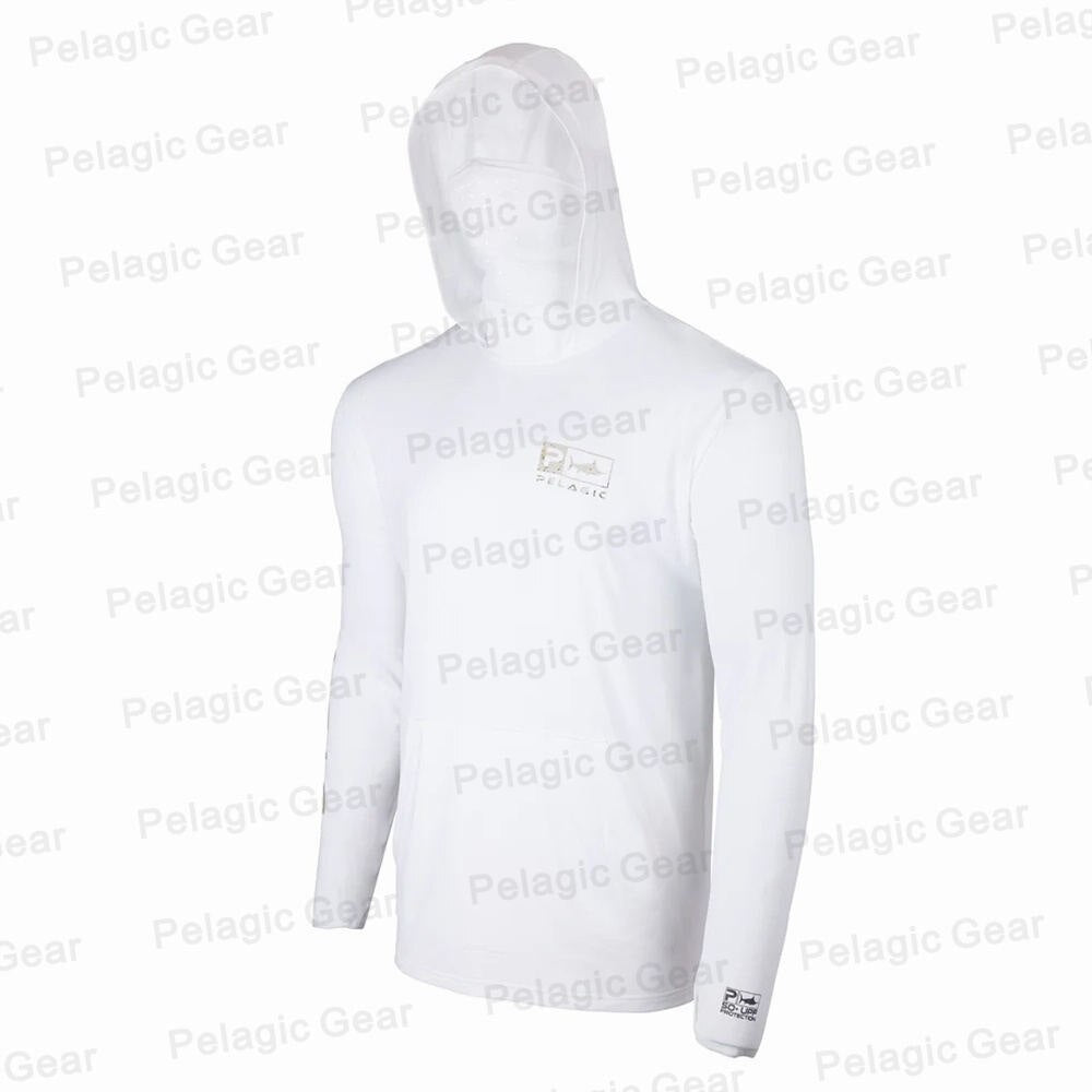 Pelagic Summer Long Sleeve UPF50 Quick Dry Breathable Hooded Anti-UV Fishing Shirt