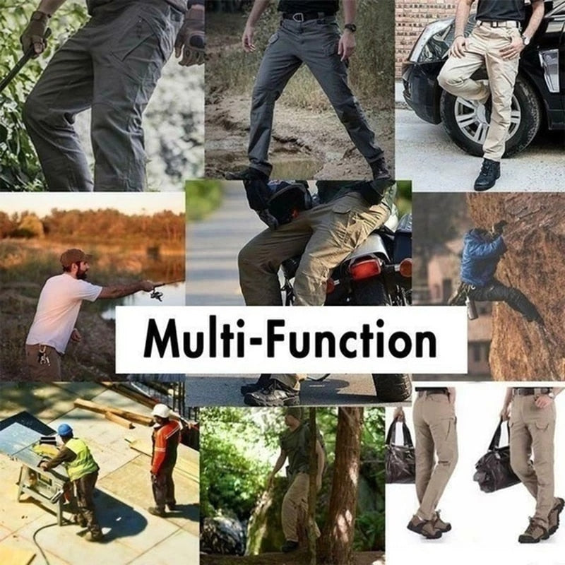 Men's Classic Outdoor Hiking Trekking Multi Pocket Cargo Pants