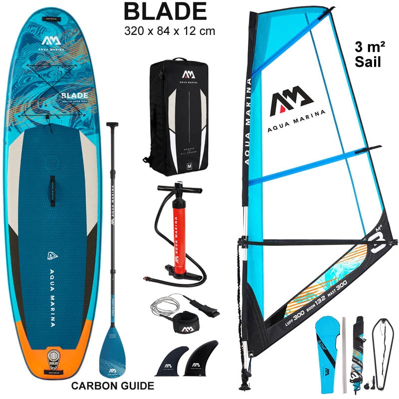 AQUA MARINA BLADE inflatable 320*84*12CM  stand up paddle board sailboard