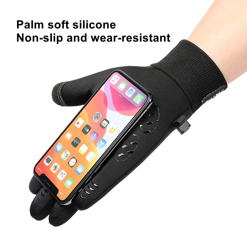 Windproof Waterproof Winter Touch Screen Cycling and Skiing Gloves